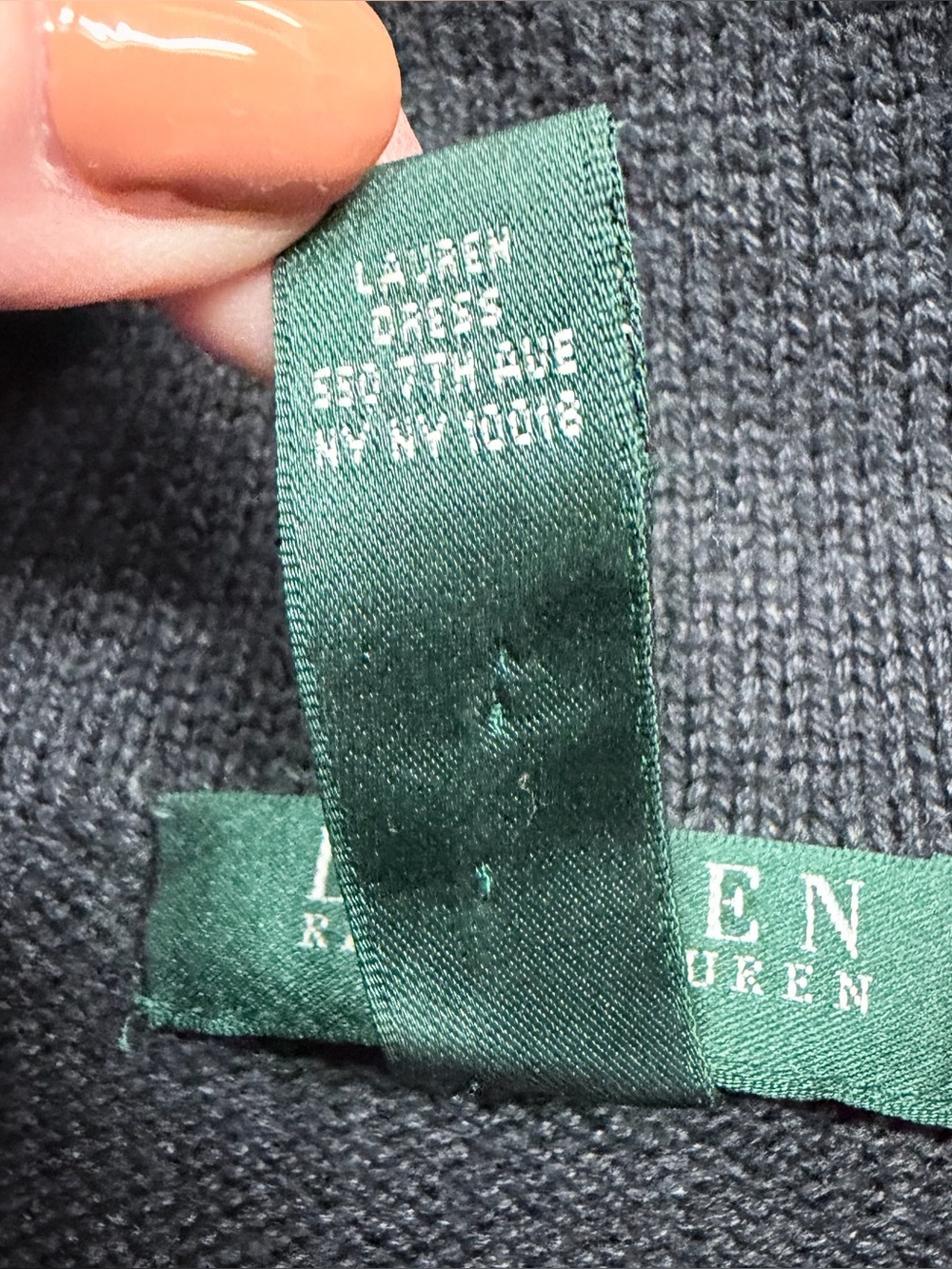 Lauren Ralph Lauren Haddon Hall Sweater Dress in Granite Grey Size Medium - Picture 9 of 12